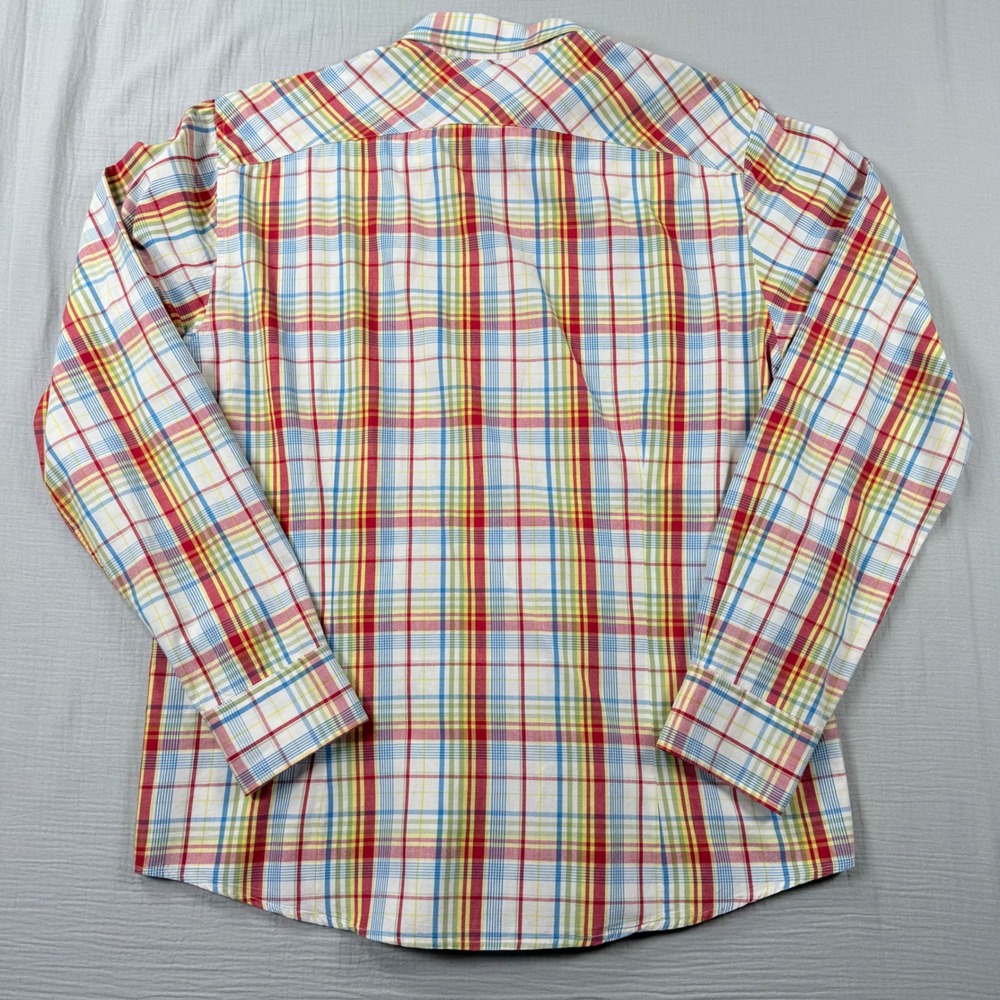 Scotch & Soda Mens XL Plaid Button Down Shirt Multicolor Check Amsterdam Couture - Picture 3 of 7